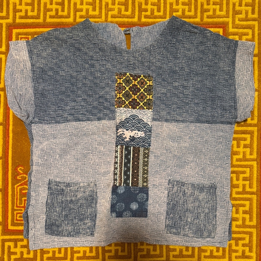Indigo hand Dyed, my favorite Shirt sold by Tibetan women owned business